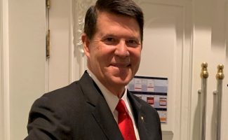 Krach says he won’t bend to ‘China bully’ amid sanctions over Taiwan trip