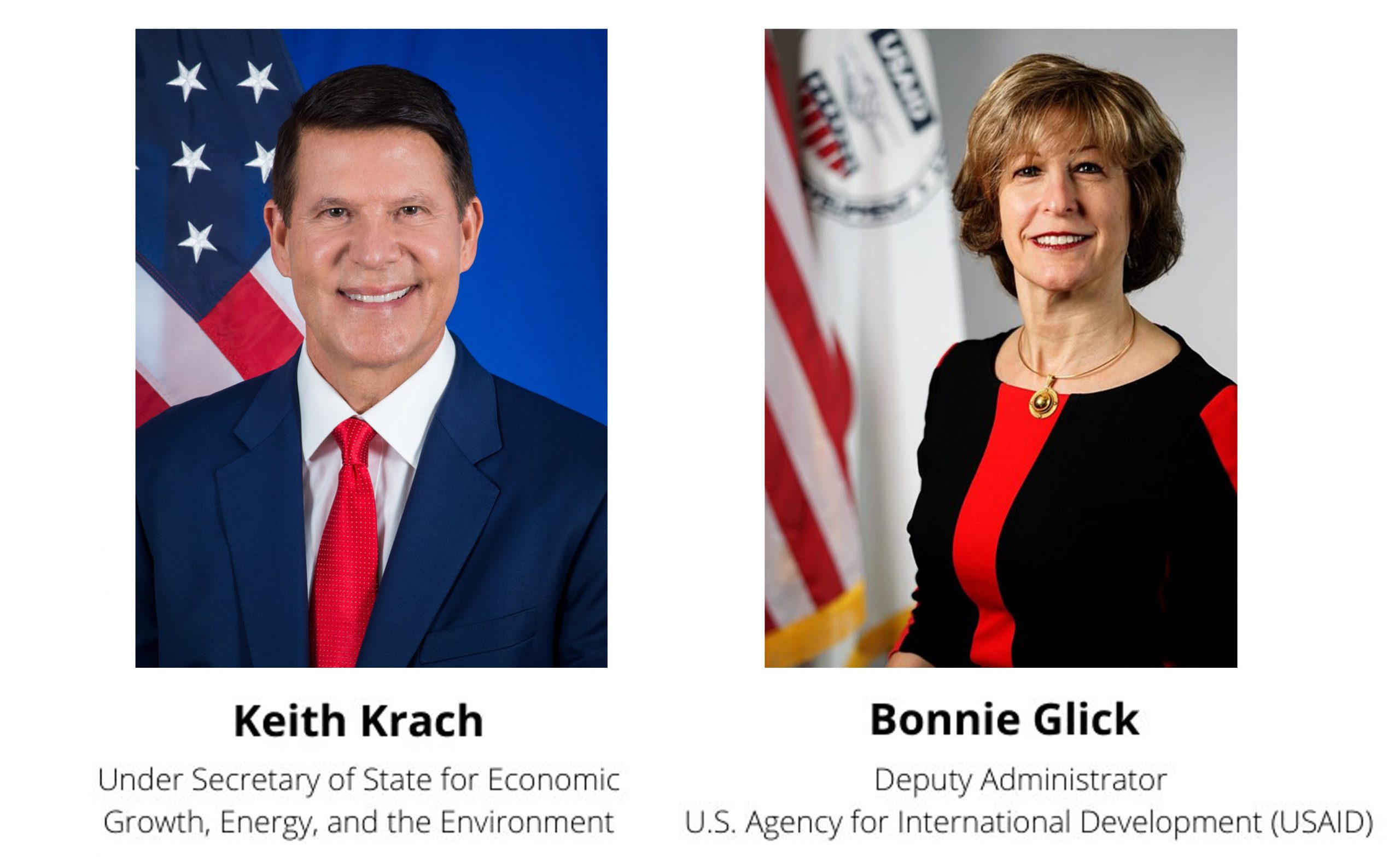 Teleconference with Keith Krach, Under Secretary of State (Economic Growth, Energy, and the Environment), and Bonnie Glick, Deputy Admin. of the U.S. Agency for International Development (USAID)