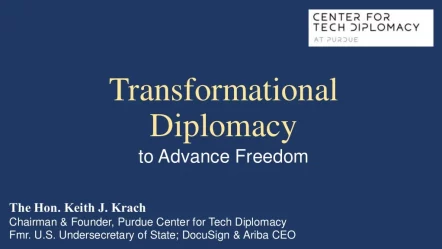 Flashpoint: Transformational Diplomacy to Advance Freedom Concordia Summit 2021 Presentation by Keith Krach