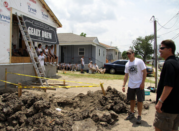 Keith Krach and Drew Brees rebuilding homes in New Orleans