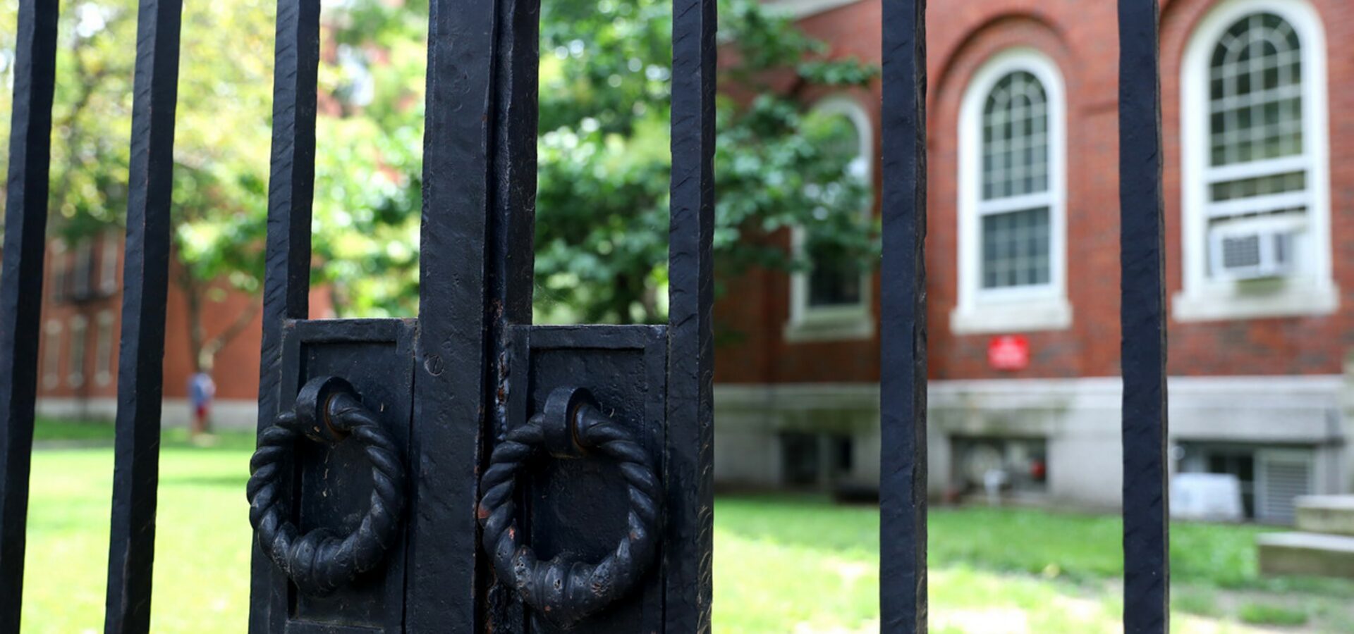 A view of a gate to Harvard Yard on the campus of Harvard University. | Maddie Meyer/Getty Images