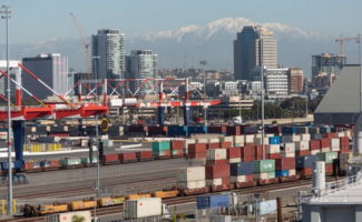 The Port of Long Beach in California. The US-China Economic and Security Review Commission held hearings on Thursday about the challenges of developing alternative supply chains for the US to replace a dependence on China. Photo: Bloomberg