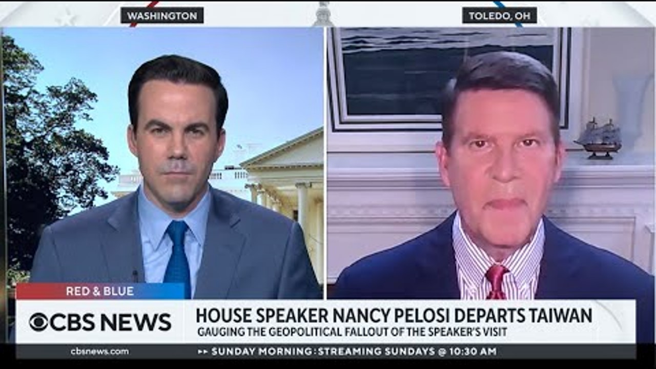 CBS News video - Keith Krach on Pelosi visit to Taiwan