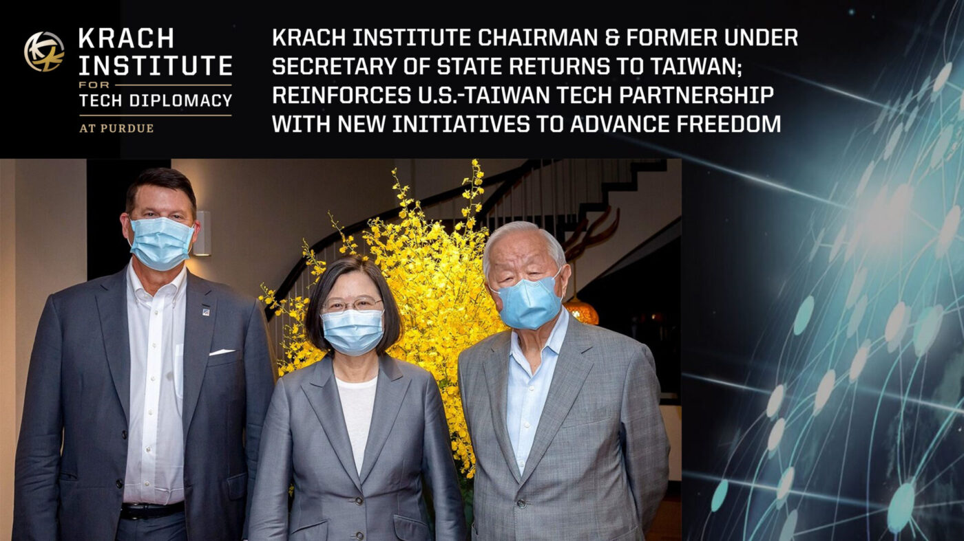 Tech Diplomat Keith Krach Returns to Taiwan