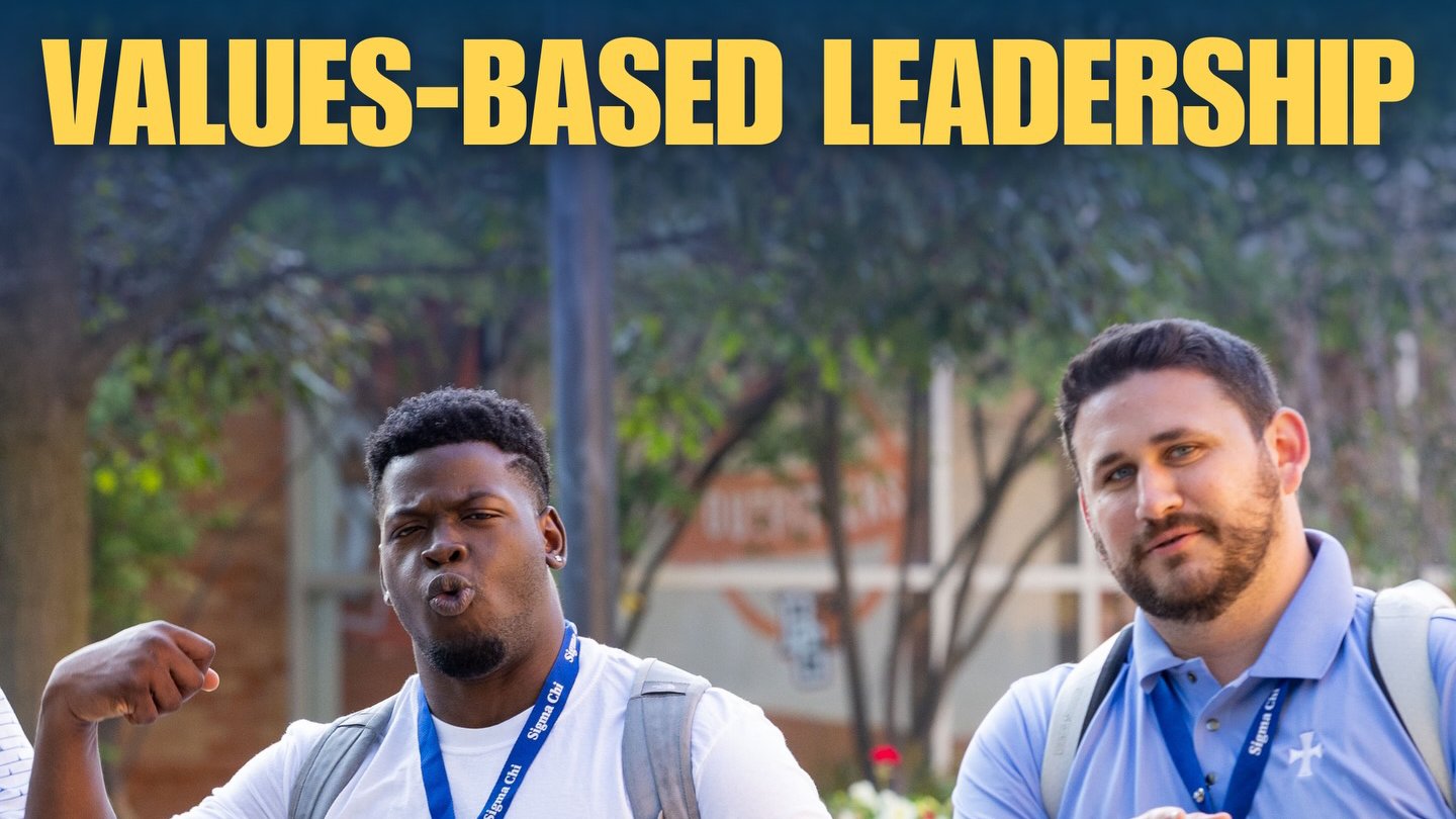 Young adults on a college campus participating in a leadership program